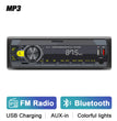 Podofo 1DIN Bluetooth Autoradio MP3 Speler – FM Radio, USB, AUX & APP Remote Control