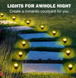 🌟 Lampe de chemin solaire à LED – 15/30 LED avec 8 modes d'éclairage (étanche)