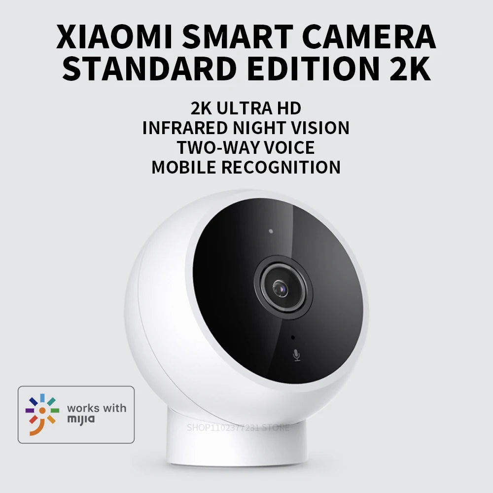 Xiaomi Smart IP-Kamera Standard Edition 2K – 2K HD-Sicherheitskamera mit Nachtsicht und KI-Alarm