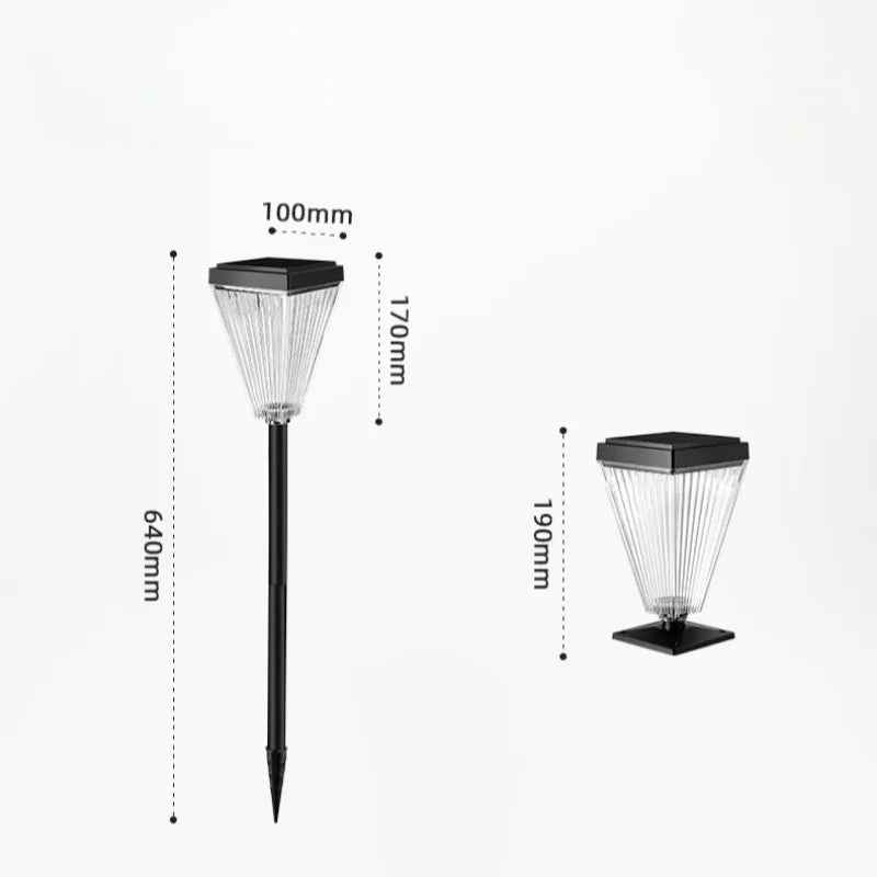 🌞 Lanterne solaire de jardin – Lampes solaires étanches pour allées et pelouses