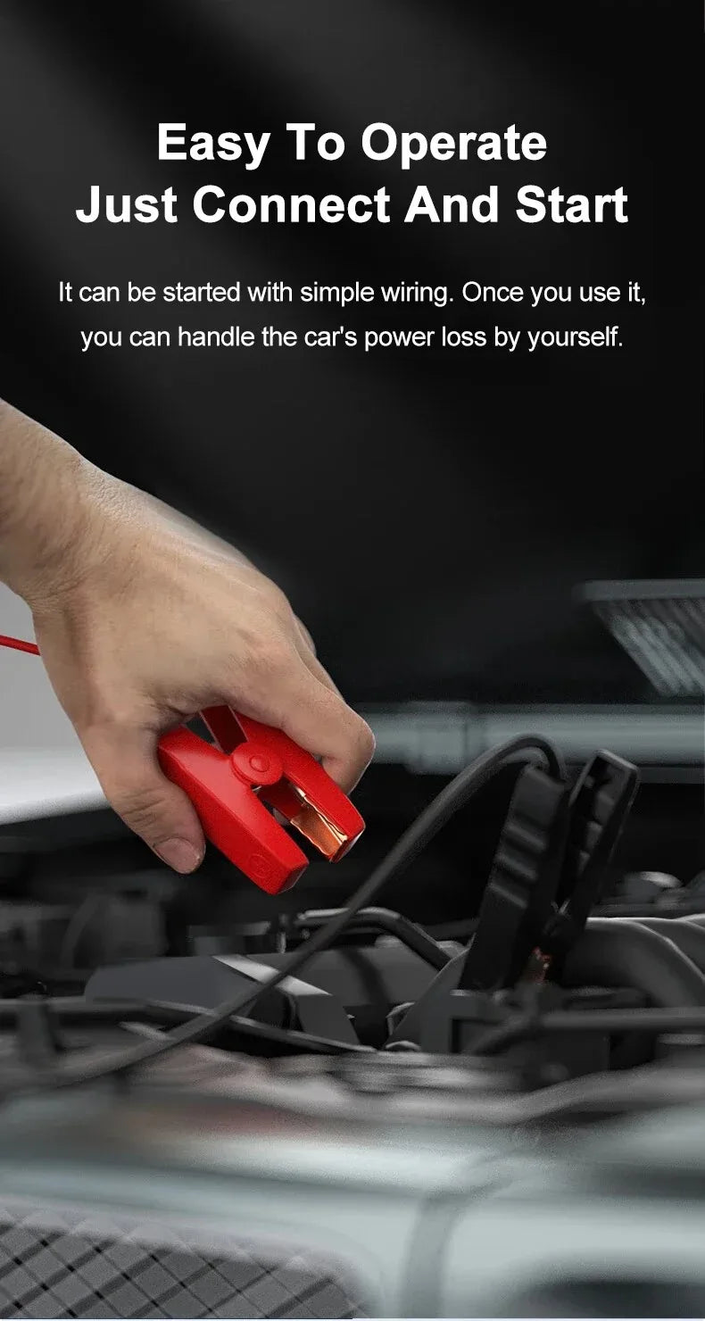 EAFC 2000A Starthilfegerät für Autos – 12V Batterieverstärker & Powerbank (600A / 2000A)