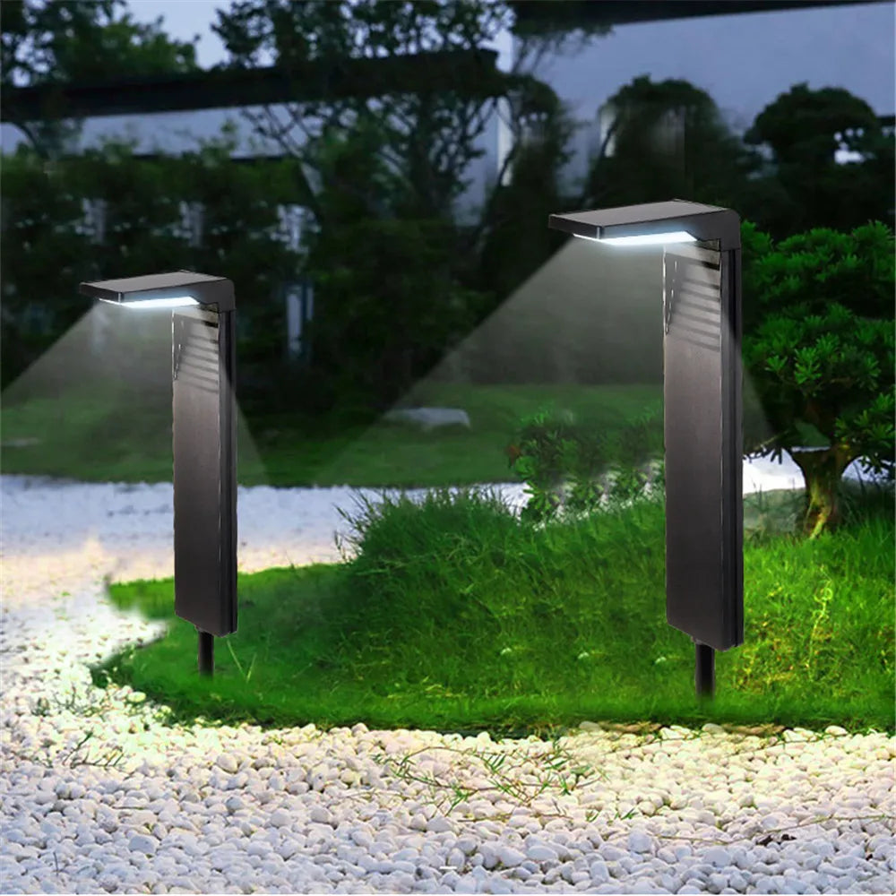DVOLADOR Éclairage solaire de jardin – Lampes de pelouse LED étanches (IP65)