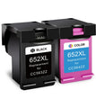 Cartouche d'encre CRTBOTW 652XL compatible avec les imprimantes HP DeskJet et ENVY