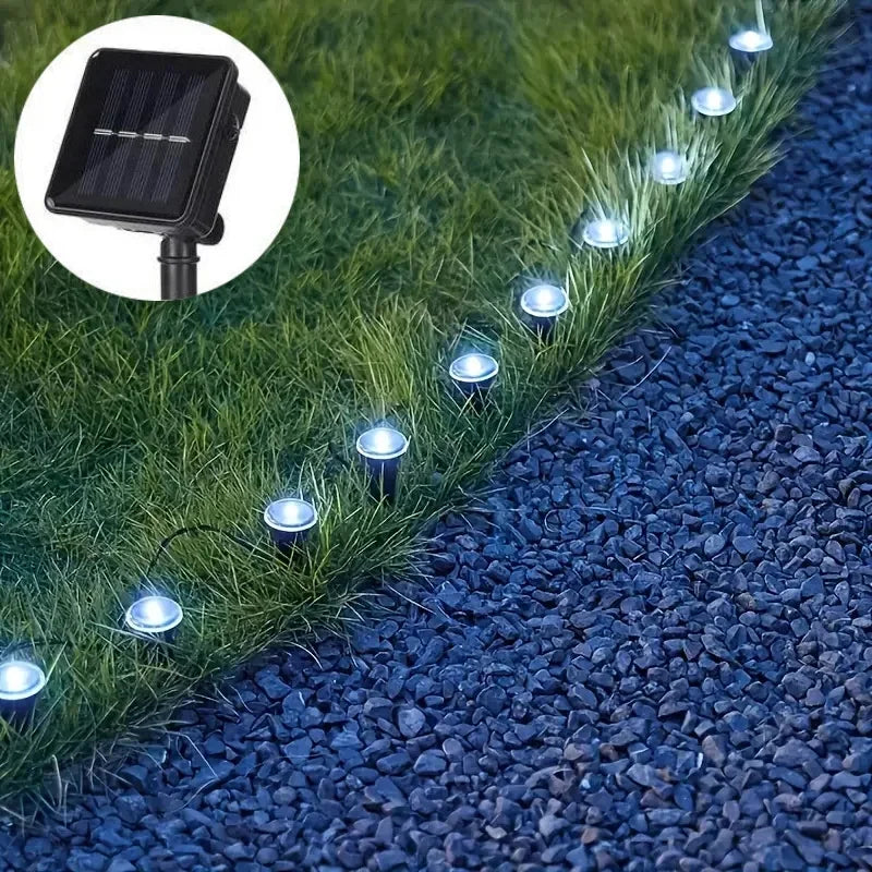 🌞 Solarbetriebene LED-Gartenwegleuchte – IP68 wasserdichte Solarbeleuchtung mit Touch-Steuerung 