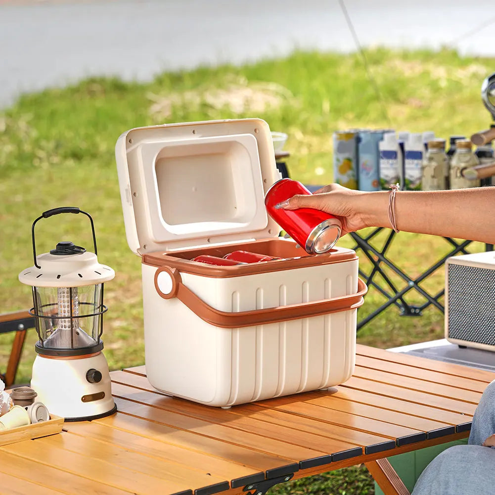 Apwikoger 6L Camping Koelbox – Draagbare Geïsoleerde Cooler voor Camping, Strand & Picknick