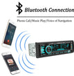 Hippcron 1DIN Bluetooth-Autoradio mit MP3-Player – 4x60W FM-Radio mit USB-, TF- und AUX-Anschluss
