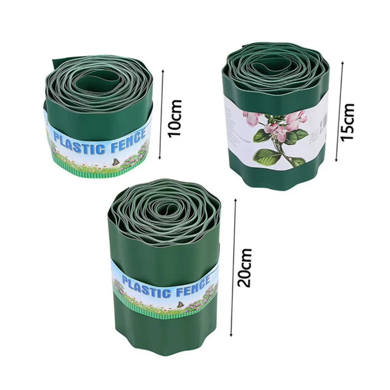 Bordure de jardin flexible – Design ondulé, résistante aux mauvaises herbes, séparation des bordures