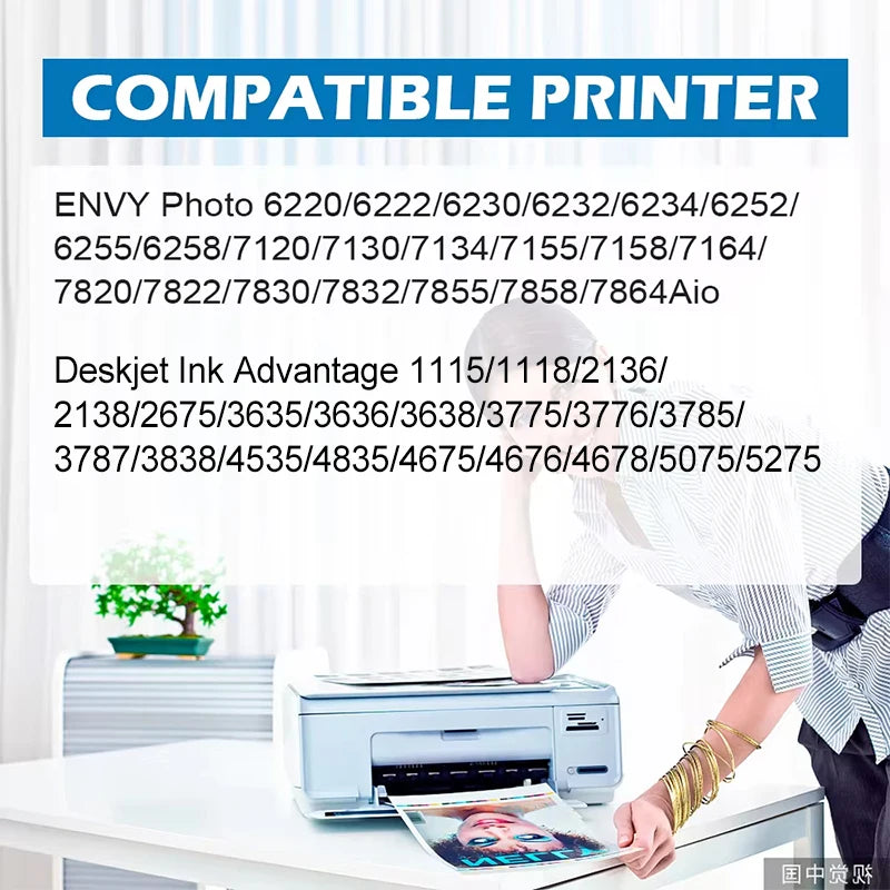 Reprinpic 664XL Tintenpatrone, kompatibel mit HP DeskJet Druckern