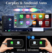 10.26" Car Mirror Radio Multimedia Player – Wireless CarPlay & Android Auto met Bluetooth