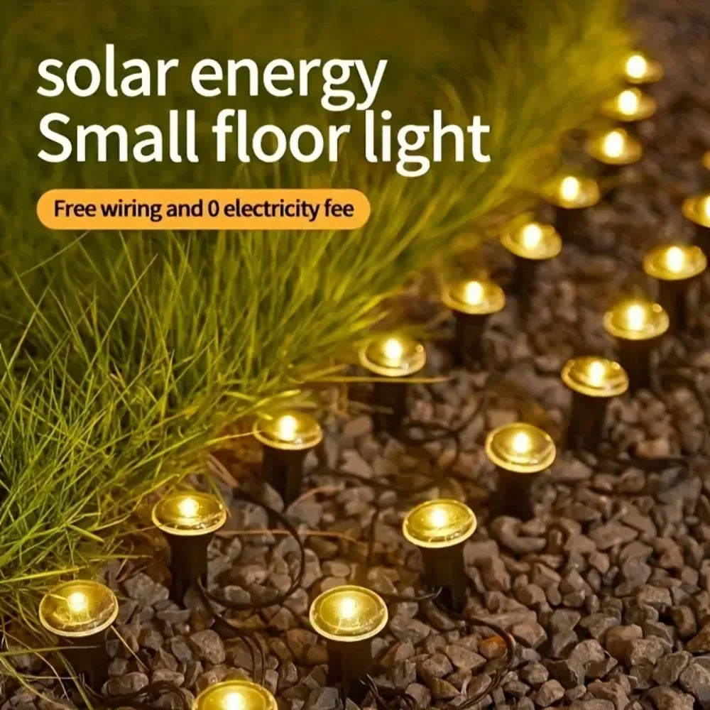 🌞 Solarbetriebene LED-Gartenwegleuchte – IP68 wasserdichte Solarbeleuchtung mit Touch-Steuerung 