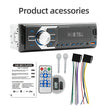 Autoradio MOPECT DAB+ 1-DIN Bluetooth – Lecteur MP3 avec 2 ports USB, carte TF, entrée auxiliaire et télécommande