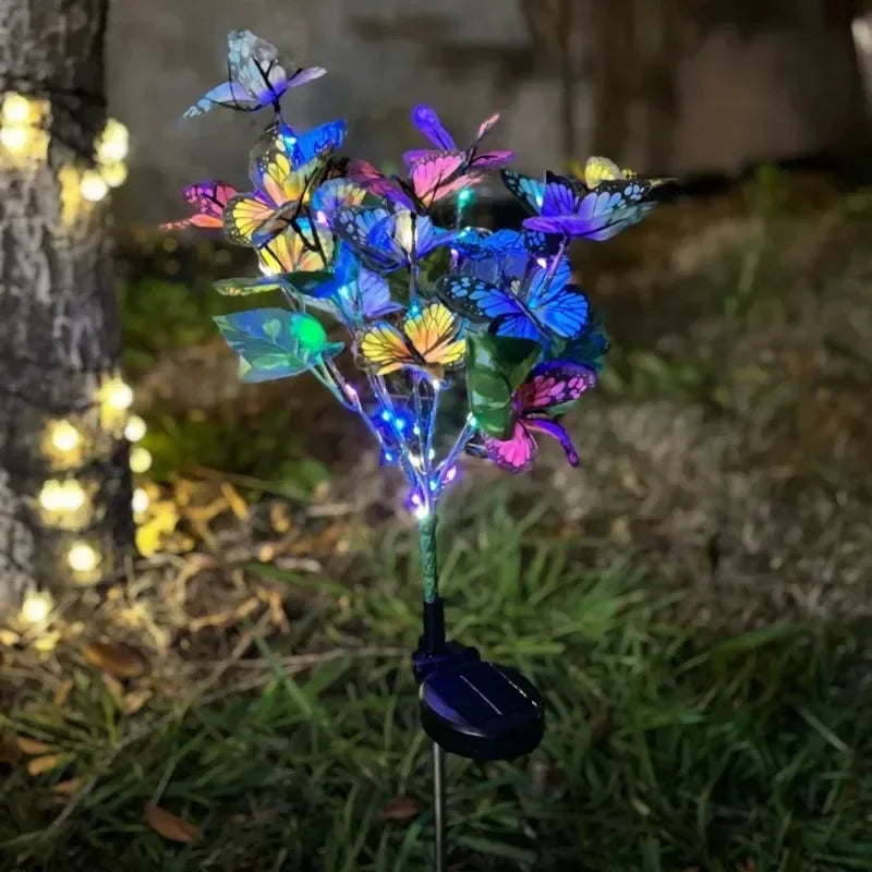 🌸 STUXMOS Solar-LED-Gartenleuchte in Blumenform – Romantische Stimmungsbeleuchtung für Garten & Party