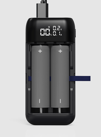 XTAR PB2SL V2 – Chargeur et batterie externe pour batteries Li-ion (18650 / 20700 / 21700) – Noir