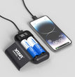 XTAR PB2SL V2 – Chargeur et batterie externe pour batteries Li-ion (18650 / 20700 / 21700) – Noir
