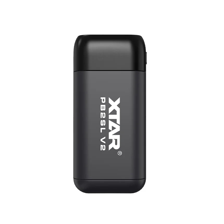 XTAR PB2SL V2 – Chargeur et batterie externe pour batteries Li-ion (18650 / 20700 / 21700) – Noir