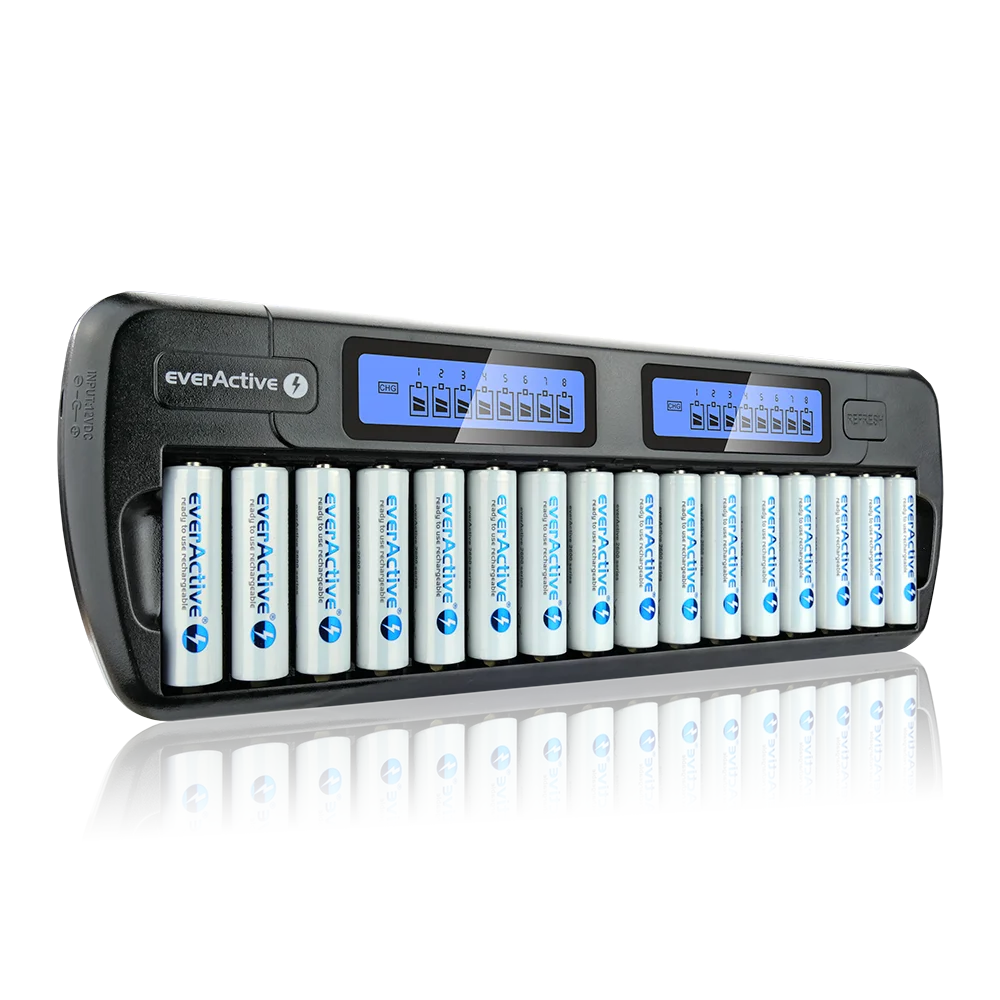 EverActive NC-1600 Batterijlader (AA / AAA)