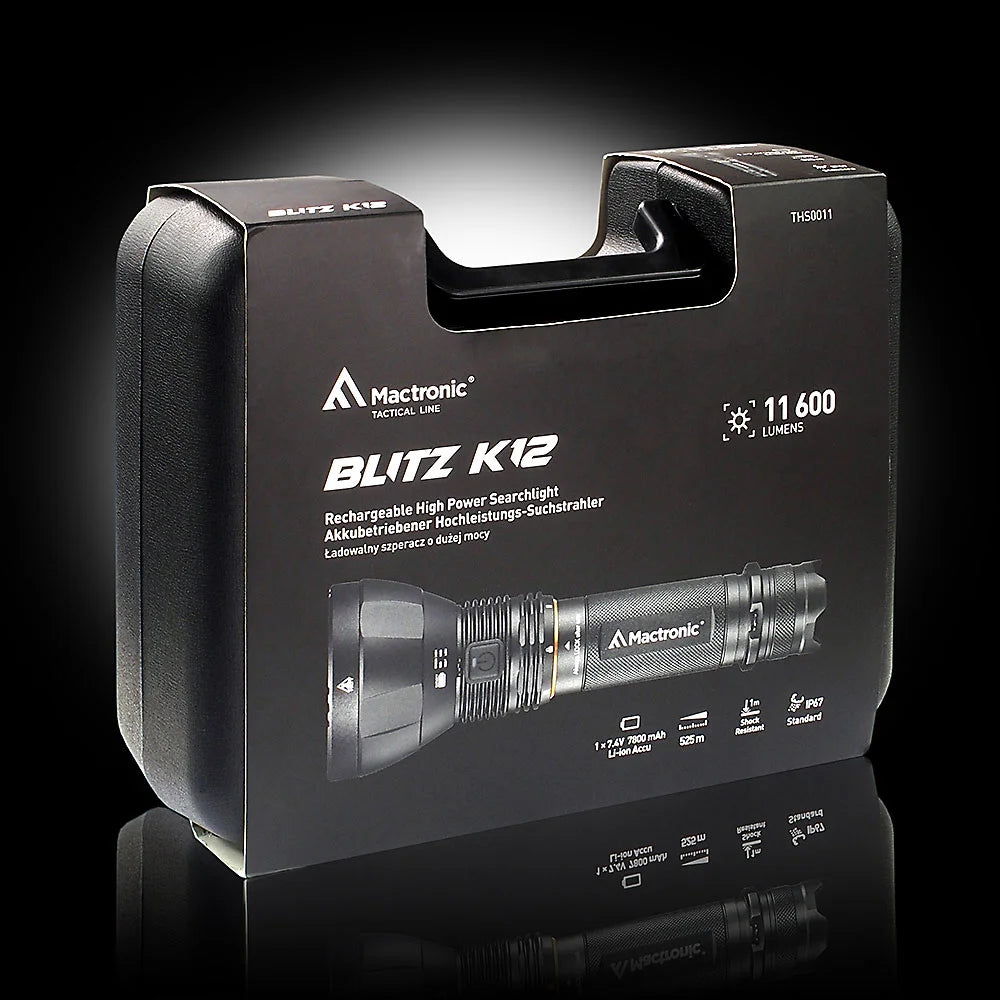 Mactronic zaklamp Blitz K12 High Power zoeklicht - 11600 lumen