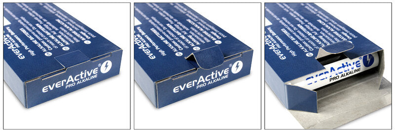 Pack de 10 piles AAA everActive, alcalines Pro, Micro LR03 R03 1,5 V 