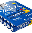 12x Varta Longlife Power AAA Alkaline batterijen / 4903