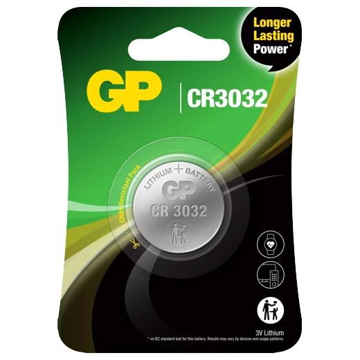 GP Lithium Knoopcel Batterij CR3032 3V