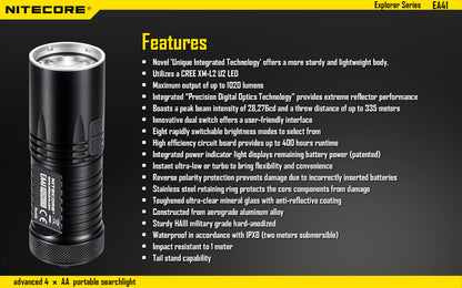 Nitecore EA41 Taschenlampe
