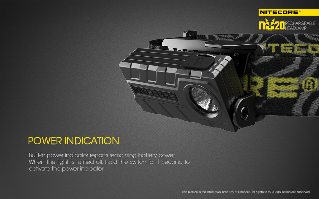 Lampe frontale Nitecore NU20 noire