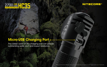 Nitecore HC35 Hoofdlamp Oplaadbaar
