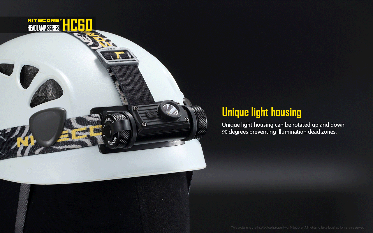 Nitecore HC60 oplaadbare Hoofdlamp
