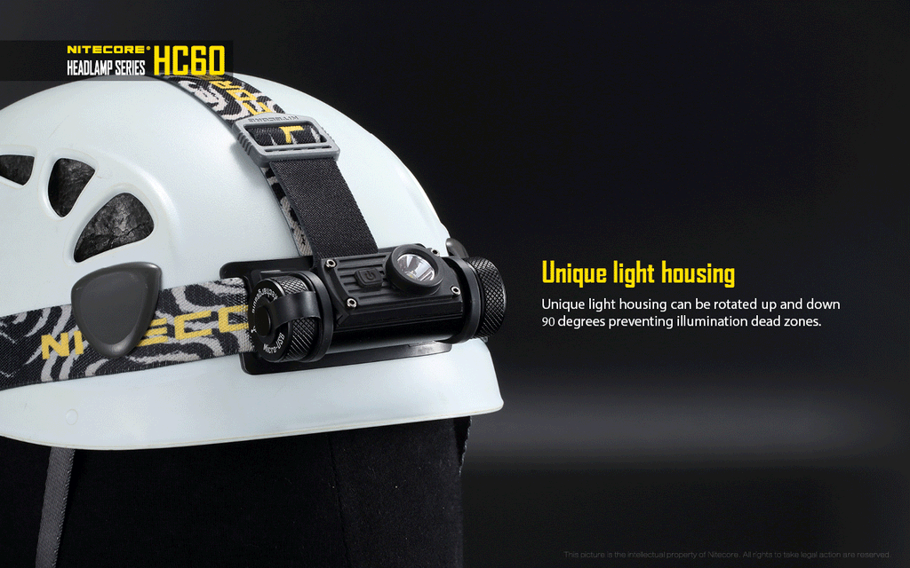 Lampe frontale rechargeable Nitecore HC60