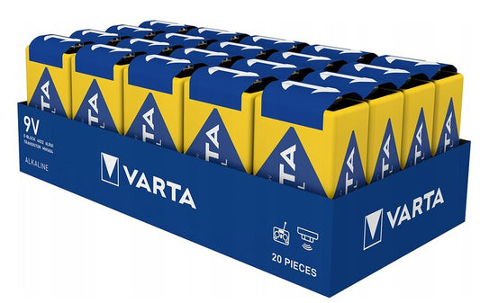 20x Varta Industrial Pro 9V Block Alkaline Batterie Typ 4022