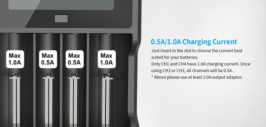 XTAR VC4 Ni-MH & Li-ion USB Oplader