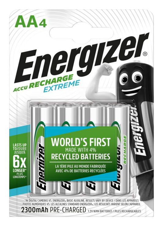 Wiederaufladbarer Energizer R6/AA Ni-MH 2300mAh Extreme 4x