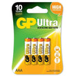 GP AAA 4 stuks Ultra Plus Alkaline Batterij