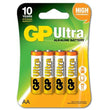 Lot de 4 piles alcalines ultra-alcalines GP AA