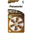 Hoorbatterijen Panasonic P312 / 10 Blisters van 6