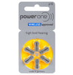 Hörgerätebatterien PowerOne P10 / 10 Blister mit 6
