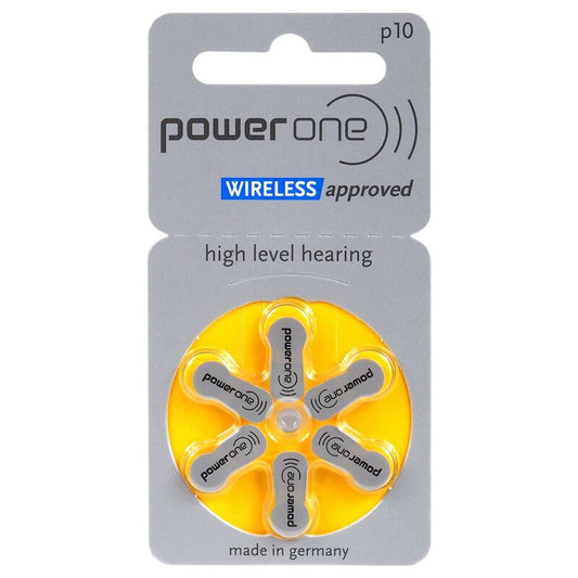 Piles pour appareils auditifs PowerOne P10 / 10 Blisters de 6 