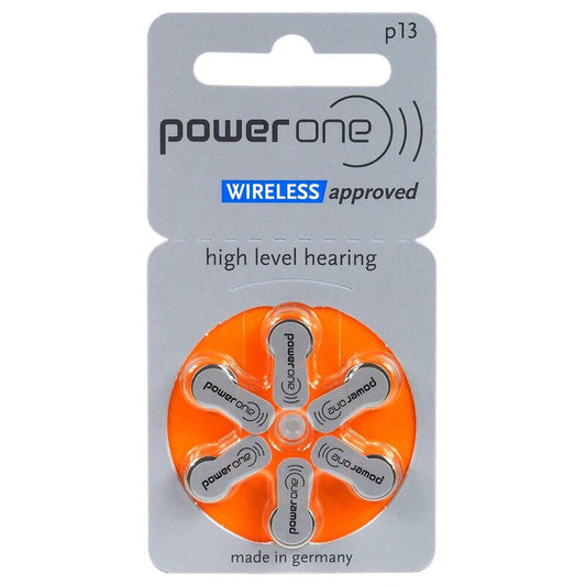 Piles pour appareils auditifs PowerOne P13 / 10 Blisters de 6 