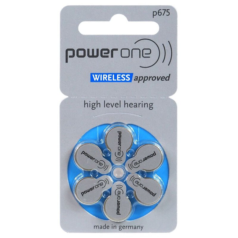 Piles auditives PowerOne P675 / 10 Blisters de 6 