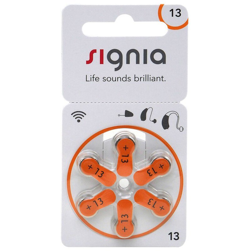 Piles pour appareils auditifs Signia P13 / 10 Blisters de 6 