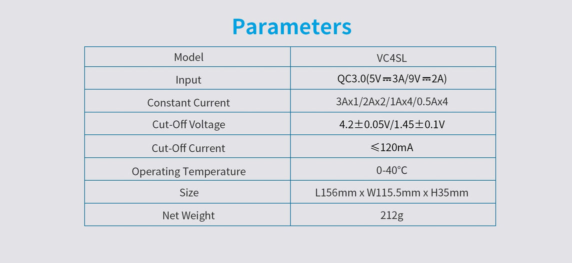 Chargeur Xtar VC4SL 18650