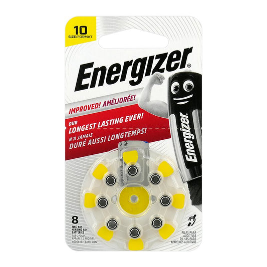 Hörgerätebatterien Energizer P10 / 10 Blister mit 8