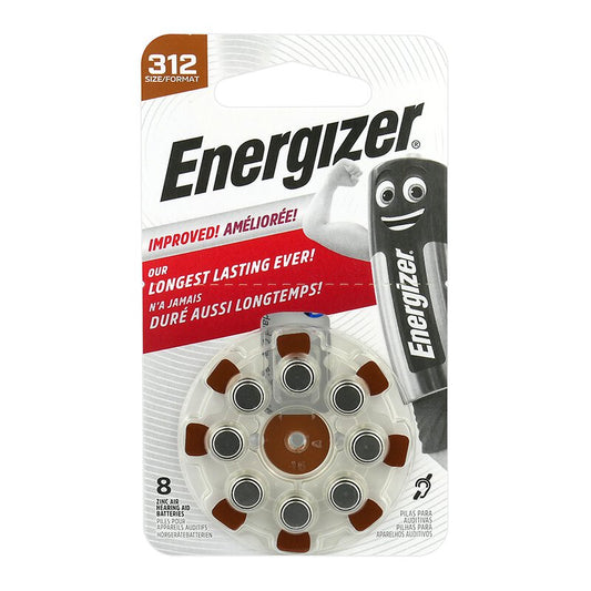 Hörgerätebatterien Energizer P312 / 10 Blister mit 8