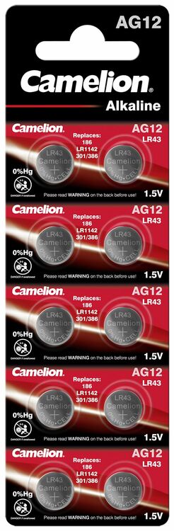 Camelion Alkaline Knoopcel Batterij LR43 1,5V