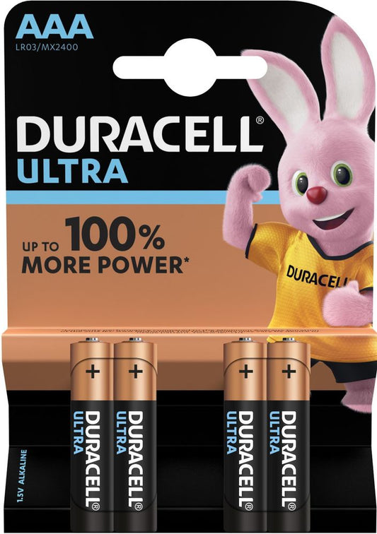 Duracell Ultra Powercheck LR03 AAA Alkaline Batterijen