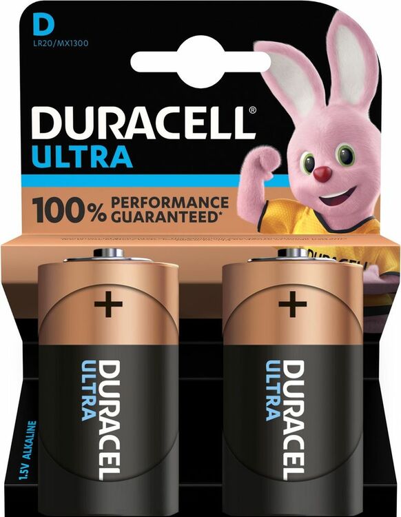 Duracell Ultra Power Alkaline D Batterij 1,5V5000394002906