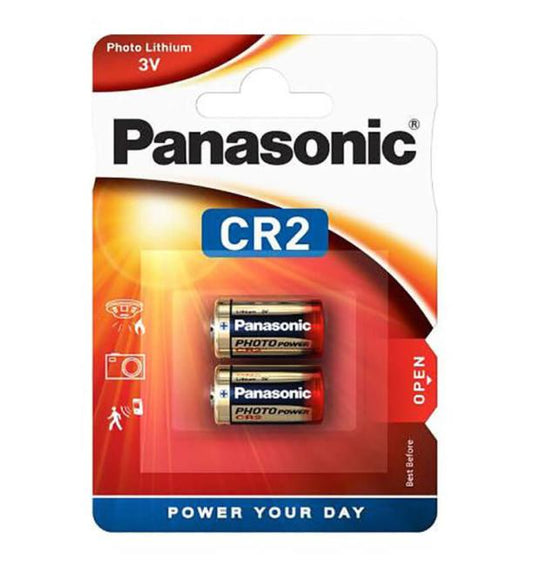 2x Panasonic CR2 Lithium Batterij 3V