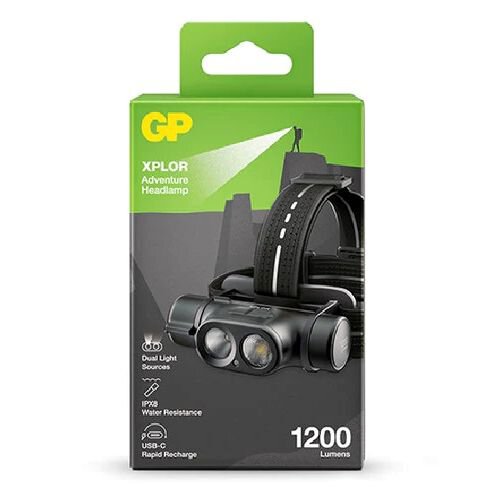 Wiederaufladbare Stirnlampe GP XPLOR PHR19