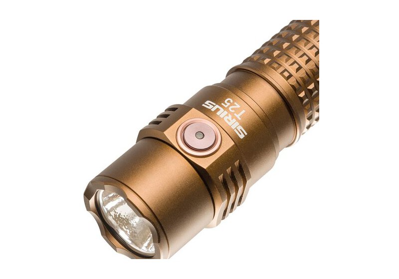 Wiederaufladbare LED-Taschenlampe Sirius T25 2500 lm Coyote Brown Mactronic THH0172