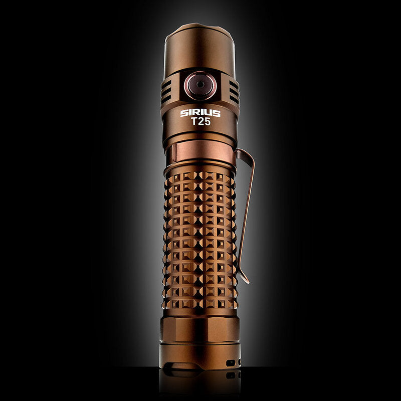 Oplaadbare LED-zaklamp Sirius T25 2500 lm Coyote Brown Mactronic THH0172
